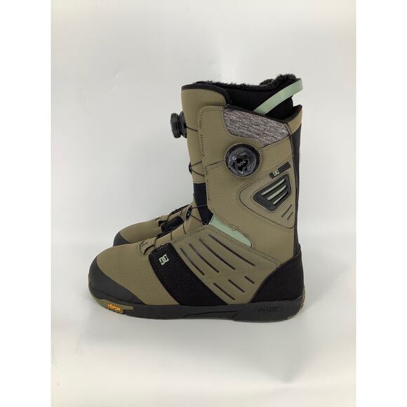 DC Men\'s Size 13 Dark Olive Judge 2024 Double Boa Ski Snowboard Boots L14-6